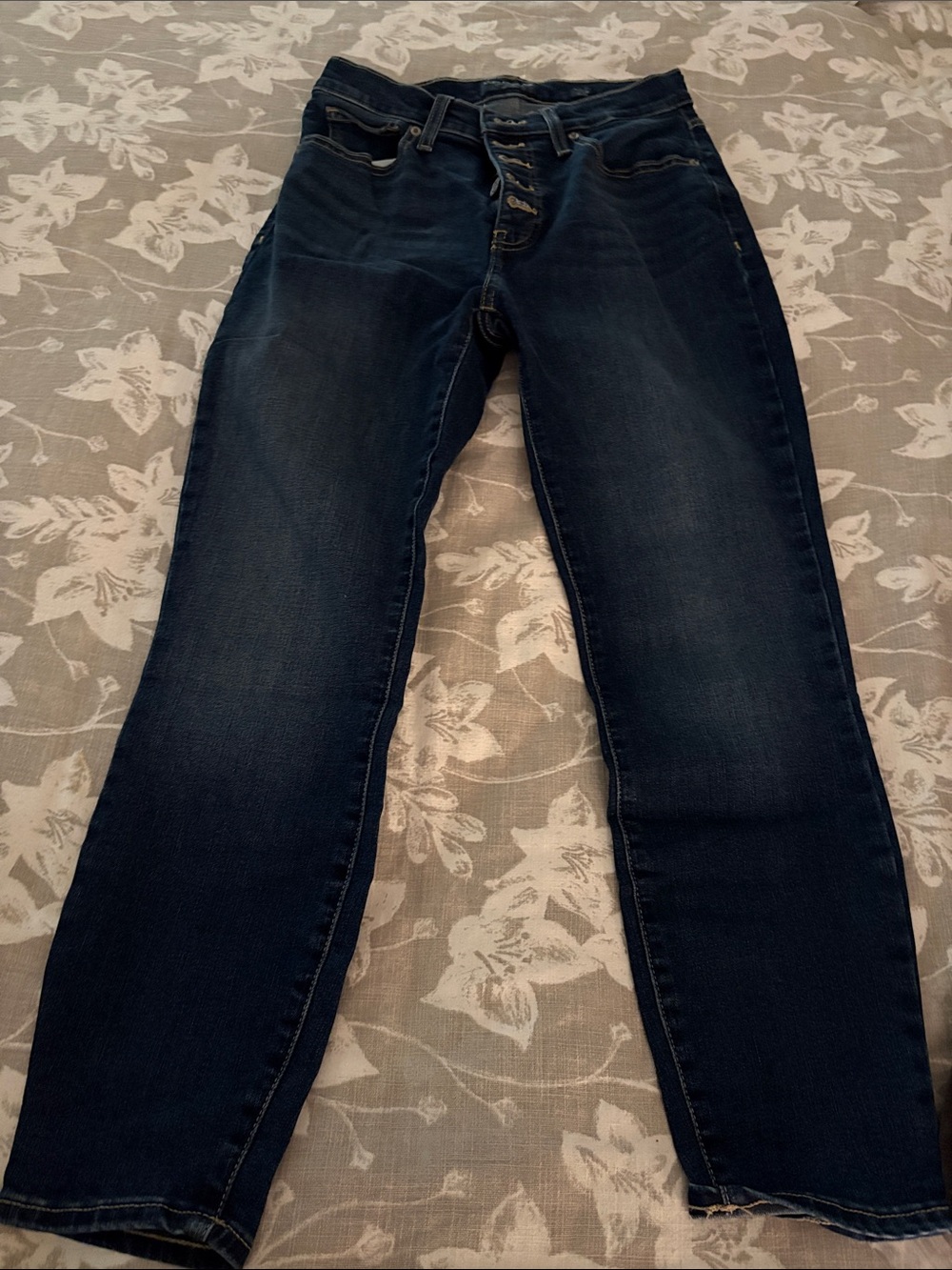 Lucky Brand Dark Indigo Straight Leg Jeans